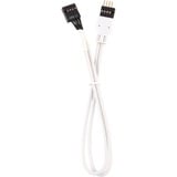 Corsair Kit d'extension de la face avant, Câble d'extension Blanc, 0,3 mètre