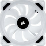 Corsair LL120 White RGB LED PWM, Ventilateur de boîtier Blanc, 1 pièce, connexion de ventilateur PWM à 4 broches
