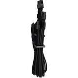 Corsair PCIe Type 4 Gen 4 Premium à gaine individuelle, Câble Noir, 65 centimètres, 2 pièces