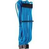 Corsair Premium Individually Sleeve ATX 24-Pin Type 4 Gen 4, Câble Bleu