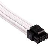 Corsair Premium Individually Sleeved EPS12V/ATX12V Type 4 Gen 4, Câble Blanc, 2 pièces