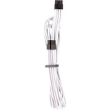 Corsair Premium Individually Sleeved EPS12V/ATX12V Type 4 Gen 4, Câble Blanc, 2 pièces