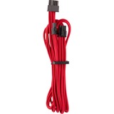 Corsair Premium Individually Sleeved PCIe Type 4 Gen 4, Câble Rouge, 0,65 mètres, 2 pièces