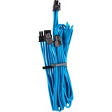 Corsair Premium Individually Sleeved PCIe Type 4 Gen 4, Câble en Y Bleu, 0,65 mètres, 2 pièces