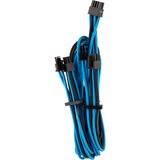 Corsair Premium Individually Sleeved PCIe Type 4 Gen 4, Câble en Y Bleu/Noir, 0,65 mètres, 2 pièces