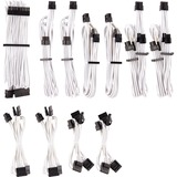 Corsair Premium Individually Sleeved PSU Pro Kit Type 4 Gen 4, Câble Blanc, 20 pièces