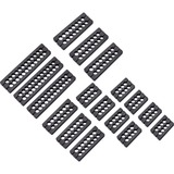 Corsair Premium Type 4 Gen 4 cable combs, Gestion des câbles Noir, 17 pièces