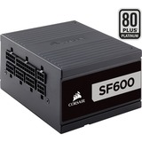 Corsair SF600 Platinum, 600W alimentation Noir, 600 W, 24-pin ATX, PC, SFX, 80 PLUS Platinum, 50 °C