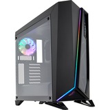 Corsair SPEC-Omega RGB, Moyen tour Noir, 2x USB-A 3.2 (5 Gbit/s), 2x Audio, Window-kit