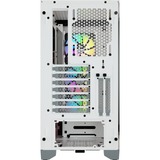 Corsair iCUE 4000X RGB Tempered Glass, Boîtier PC Blanc, USB-A 3.2 (5 Gbit/s) | USB-C 3.2 (5 Gbit/s) | Audio | Window-kit