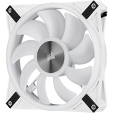Corsair iCUE QL140 RGB, Ventilateur de boîtier Blanc, Connecteur de ventilateur PWM à 4 broches