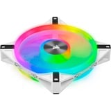 Corsair iCUE QL140 RGB ventilateurs de boîtier Blanc, 2 pièces, 140 x 140 x 25 mm, PWM
