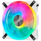 Corsair iCUE QL140 RGB ventilateurs de boîtier Blanc, 2 pièces, 140 x 140 x 25 mm, PWM