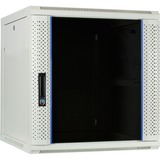 DSI Armoire murale 12U blanche avec porte en verre - DS6612W, Armoire informatique Blanc, 600 x 600 x 635 mm