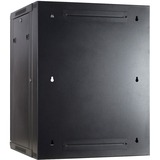 DSI Armoire murale 15U (inclinable) avec porte vitrée - DS6615-DOUBLE, Armoire informatique Noir, 600 x 600 x 770mm