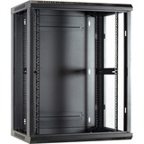 DSI Armoire murale 15U avec porte en verre - DS6615, Armoire informatique Noir, 600 x 600 x 770mm