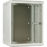 DSI Armoire murale 15U blanche (inclinable) avec porte en verre - DS6615W-DOUBLE, Armoire informatique Blanc, 600 x 600 x 770mm