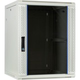 DSI Armoire murale 15U blanche avec porte en verre - DS6615W, Armoire informatique Blanc, 600 x 600 x 770mm