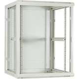 DSI Armoire murale 15U blanche avec porte en verre - DS6615W, Armoire informatique Blanc, 600 x 600 x 770mm