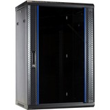 DSI Armoire murale 18U avec porte en verre - DS6418, Armoire informatique Noir, 600 x 450 x 900mm