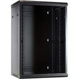 DSI Armoire murale 18U avec porte en verre - DS6418, Armoire informatique Noir, 600 x 450 x 900mm