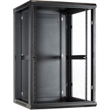 DSI Armoire murale 18U avec porte en verre - DS6618-WAND, Armoire informatique Noir, 600 x 600 x 900mm