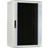 DSI Armoire murale 18U blanche avec porte en verre - DS6418W, Armoire informatique Blanc, 600 x 450 x 900mm