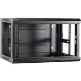 DSI Armoire murale 6U avec porte en verre - DS6406, Armoire informatique Noir, 600 x 450 x 368 mm