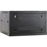 DSI Armoire murale 6U avec porte en verre - DS6606, Armoire informatique Noir, 600 x 600 x 368 mm