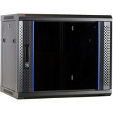 DSI Armoire murale 9U avec porte en verre - DS6409, Armoire informatique Noir, 600 x 450 x 500mm