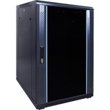 DSI Armoire serveur 18U avec porte en verre - DS6818, Armoire informatique Noir, 600 x 800 x 1000mm