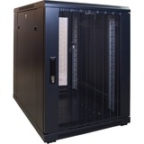 DSI Baie mini serveur 15U avec porte perforée - DS6815PP, Armoire informatique Noir, 600 x 800 x 770 mm
