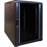 DSI Baie mini serveur 15U avec porte vitrée - DS6815, Armoire informatique Noir, 600 x 800 x 770 mm