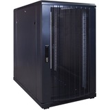 DSI Baie serveur 18U avec porte perforée - DS6018PP, Armoire informatique Noir, 600 x 1000 x 1000mm