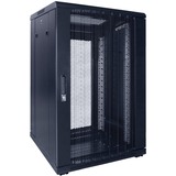 DSI Baie serveur 18U avec porte perforée - DS6618PP, Armoire informatique Noir, 600 x 600 x 1000mm