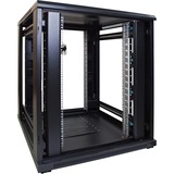 DSI Baie serveur 18U avec porte perforée - DS8018PP, Armoire informatique Noir, 800 x 1000 x 1000mm