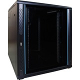 DSI Baie serveur 18U avec porte vitrée - DS8018, Armoire informatique Noir, 800 x 1000 x 1000mm