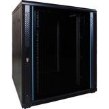 DSI Baie serveur 18U avec porte vitrée - DS8818, Armoire informatique Noir, 800 x 800 x 1000mm
