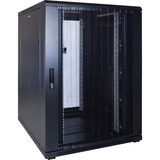 DSI Baie serveur 22U avec porte perforée - DS8022PP, Armoire informatique Noir, 800 x 1000 x 1200mm
