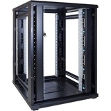 DSI Baie serveur 22U avec porte perforée - DS8022PP, Armoire informatique Noir, 800 x 1000 x 1200mm
