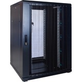 DSI Baie serveur 22U avec porte perforée - DS8822PP, Armoire informatique Noir, 800 x 800 x 1200mm