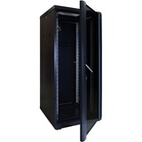 DSI Baie serveur 27U avec porte vitrée - DS6627, Armoire informatique Noir, 600 x 600 x 1400mm