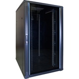 DSI Baie serveur 27U avec porte vitrée - DS8027, Armoire informatique Noir, 800 x 1000 x 1400mm