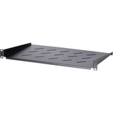DSI Etagère 1U pour armoires murales de 450 mm de profondeur - DS-FH1U300, Insert de grille Noir, 485 x 300 x 44 mm
