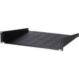 DSI Etagère 2U pour armoires murales de 600 mm de profondeur - DS-FH2U450, Insert de grille Noir, 485 x 450 x 88mm
