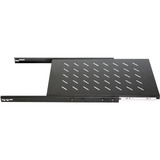 DSI Etagère extensible 1U pour baies serveurs de 800 mm de profondeur - DS-UH80, Insert de grille Noir, 482 x 550 x 44 mm