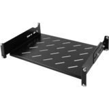 DSI Etagère réglable 1U pour baies serveurs de 550 mm à 790 mm de profondeur - DS-FO80, Insert de grille Noir