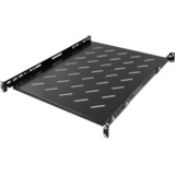 DSI Etagère réglable 1U pour baies serveurs de 650 mm à 890 mm de profondeur - DS-FO90, Insert de grille Noir