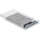 DeLOCK Boîtier externe pour HDD/SSD 2,5" SATA, Boîtier disque dur Transparent, 42621
