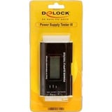 DeLOCK Power supply tester III, Appareil de mesure Noir